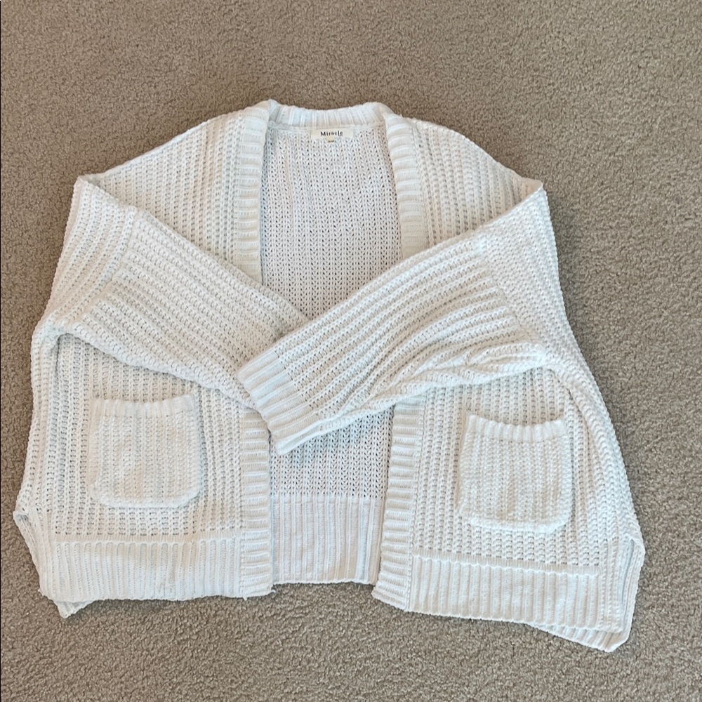 Miracle Cream Knit Cardigan Sweater